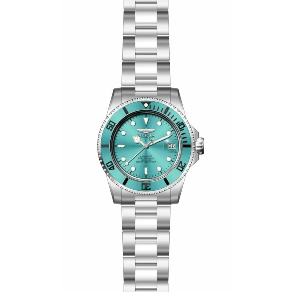 NWT 49910 Invicta Pro Diver Forge Stainless Automatic Mens Watch 40mm Aqua RARE